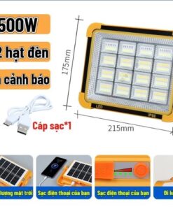 Đèn LED Năng Lượng Mặt Trời Cầm Tay LAMJAD 500W