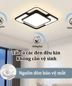 Đèn trần trang trí LED 3 màu phong cách hiện đại